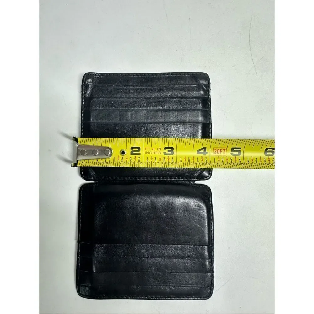 Rich Born Black Leather 12 Slides Cardholder ID Holder